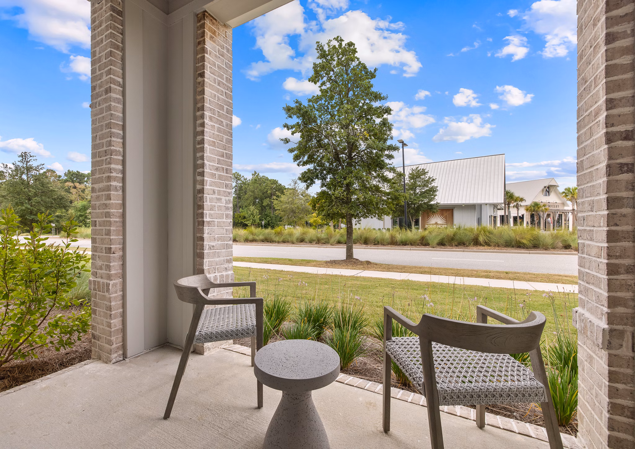patio at Goddard Point Hope Apartments 