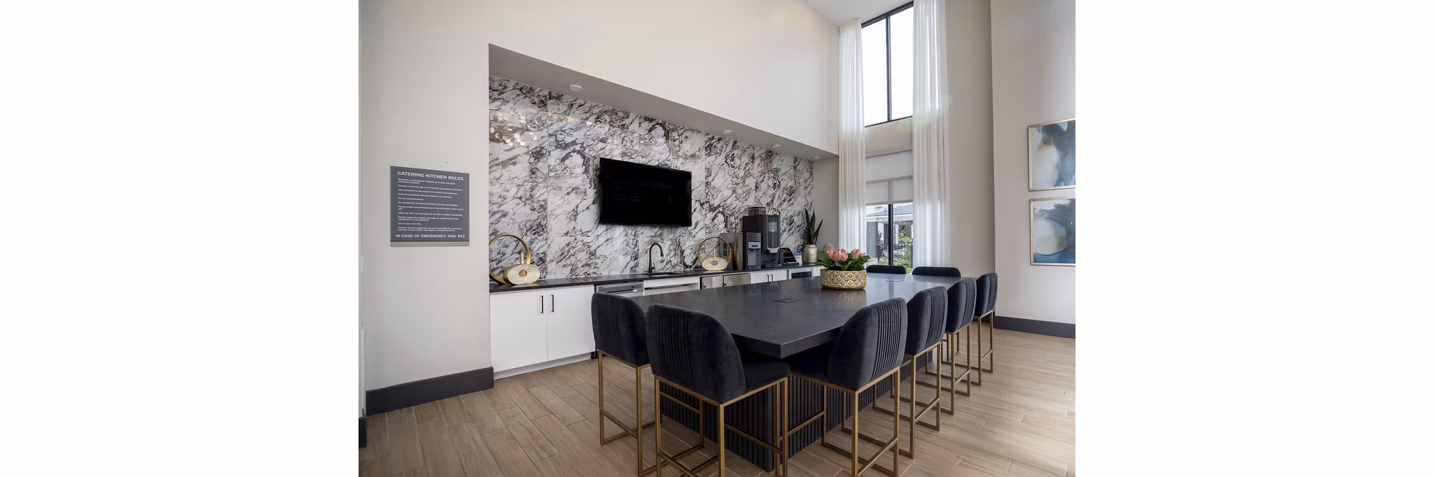clubhouse at Eleve Apartments 