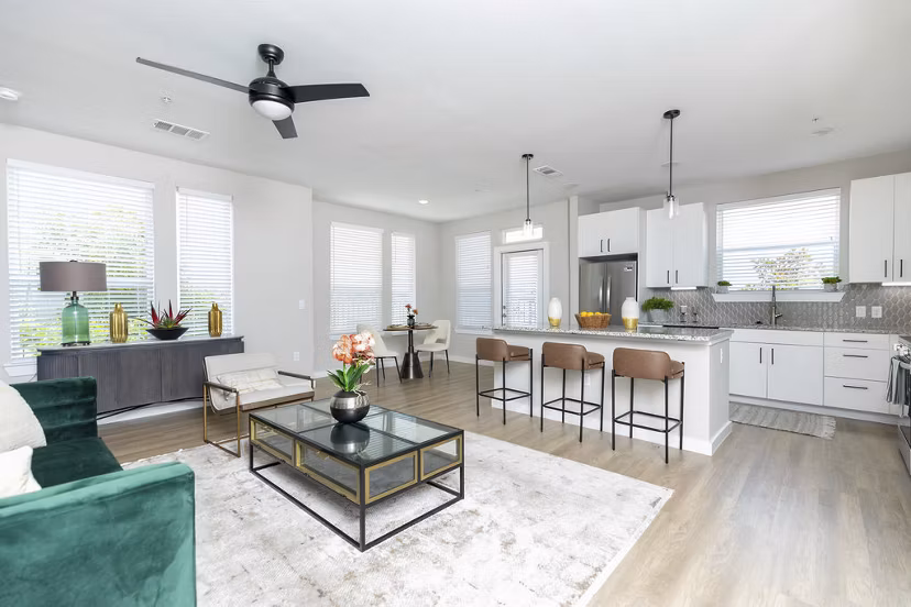 kitchen at Eleve Apartments 