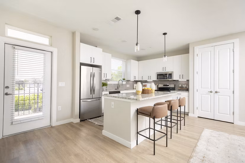 kitchen at Eleve Apartments 