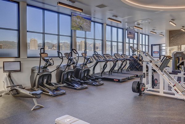 State-of-the-art fitness center at Camber Apartments featuring modern equipment for active lifestyles