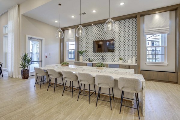 Stylish clubhouse with modern furnishings at Alton Serenoa Apartments