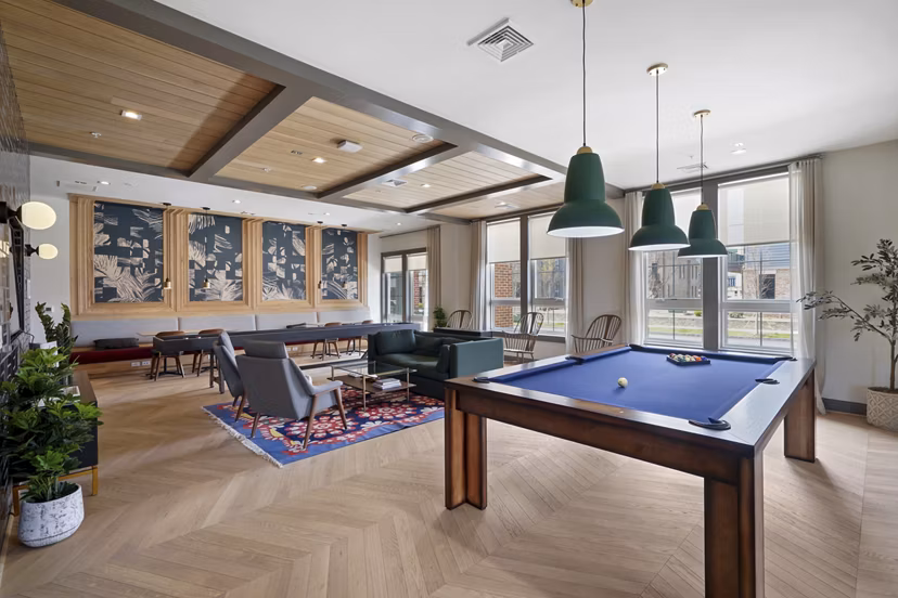 gameroom at Emerson II Apartments