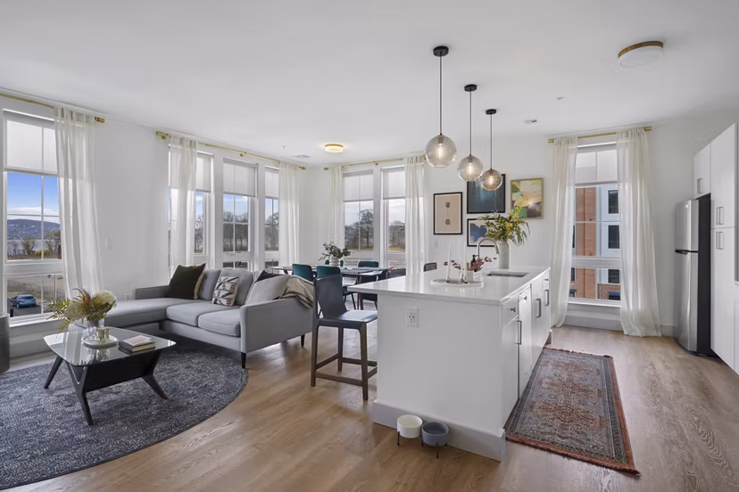 living room at Emerson II Apartments