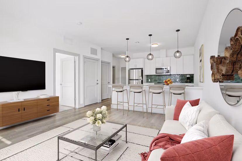 living room at Emerson II Apartments