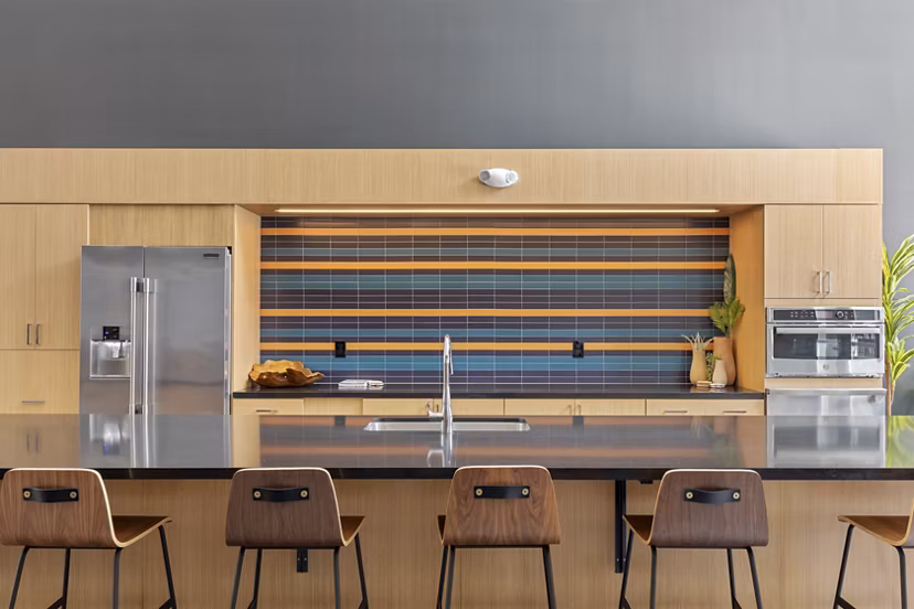 Clubhouse offering luxury amenities and elegant design at Legacy at Fitz Apartments, by Greystar