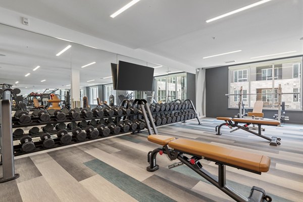Fitness center with state-of-the-art equipment at Legacy at Fitz Apartments