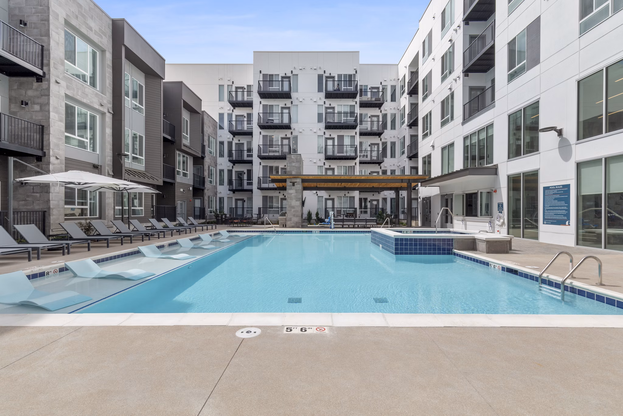 Resort-style pool at Legacy at Fitz Apartments