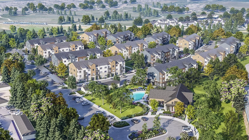 rendering at Prose Farm Apartments