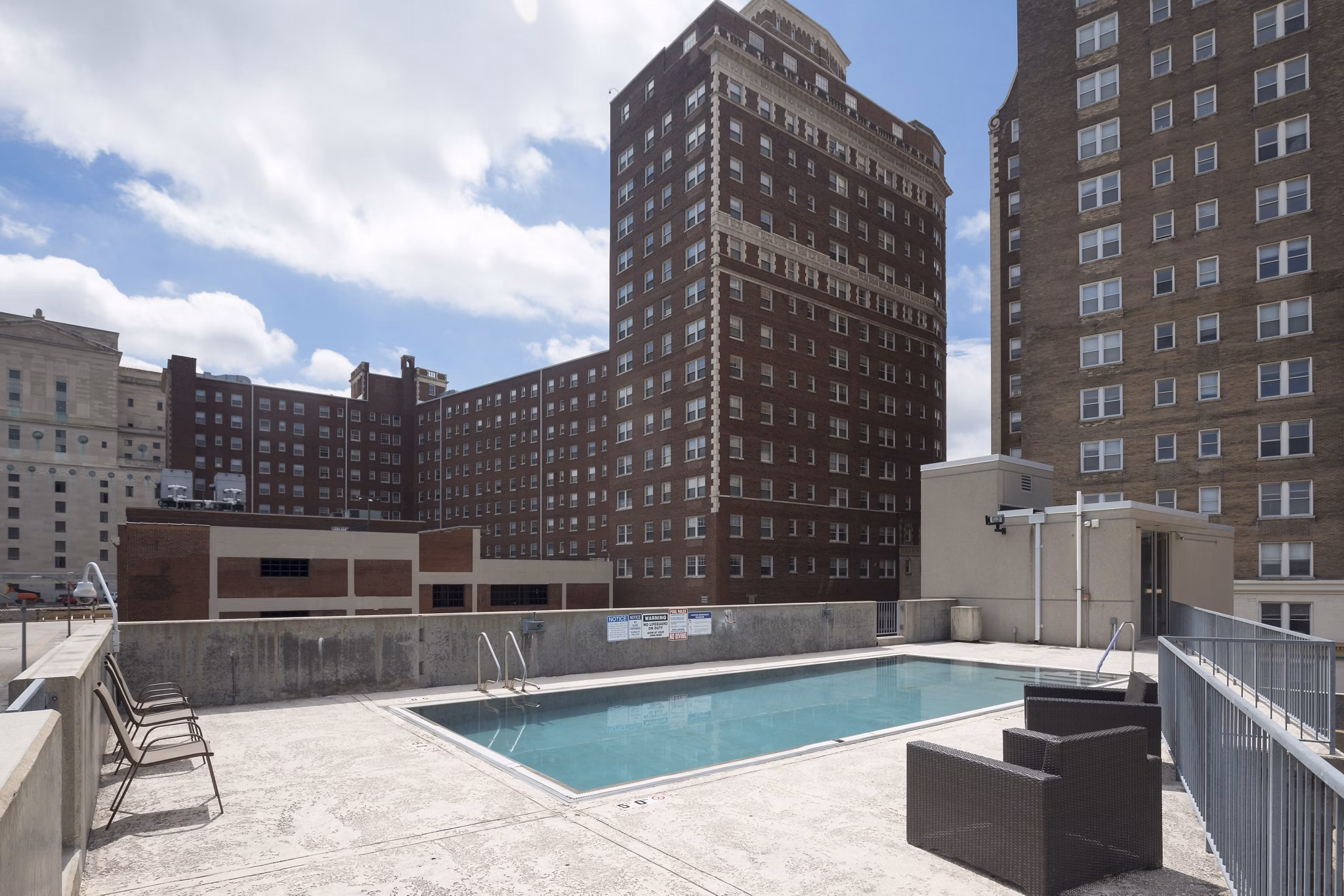 pool at Coronado Place and Towers Apartments