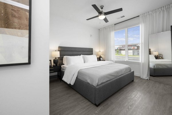 bedroom at Bowery West Apartments