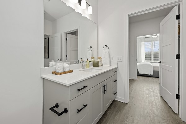 bathroom at Bowery West Apartments