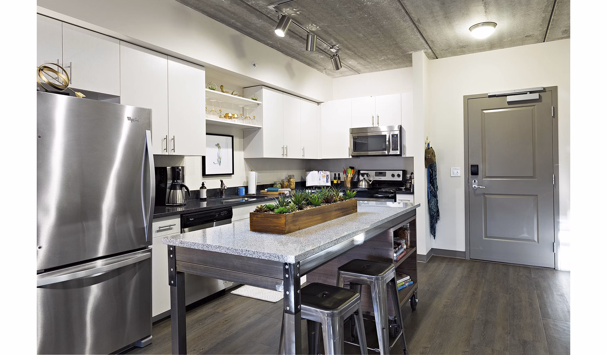 kitchen at SkyVue Apartments