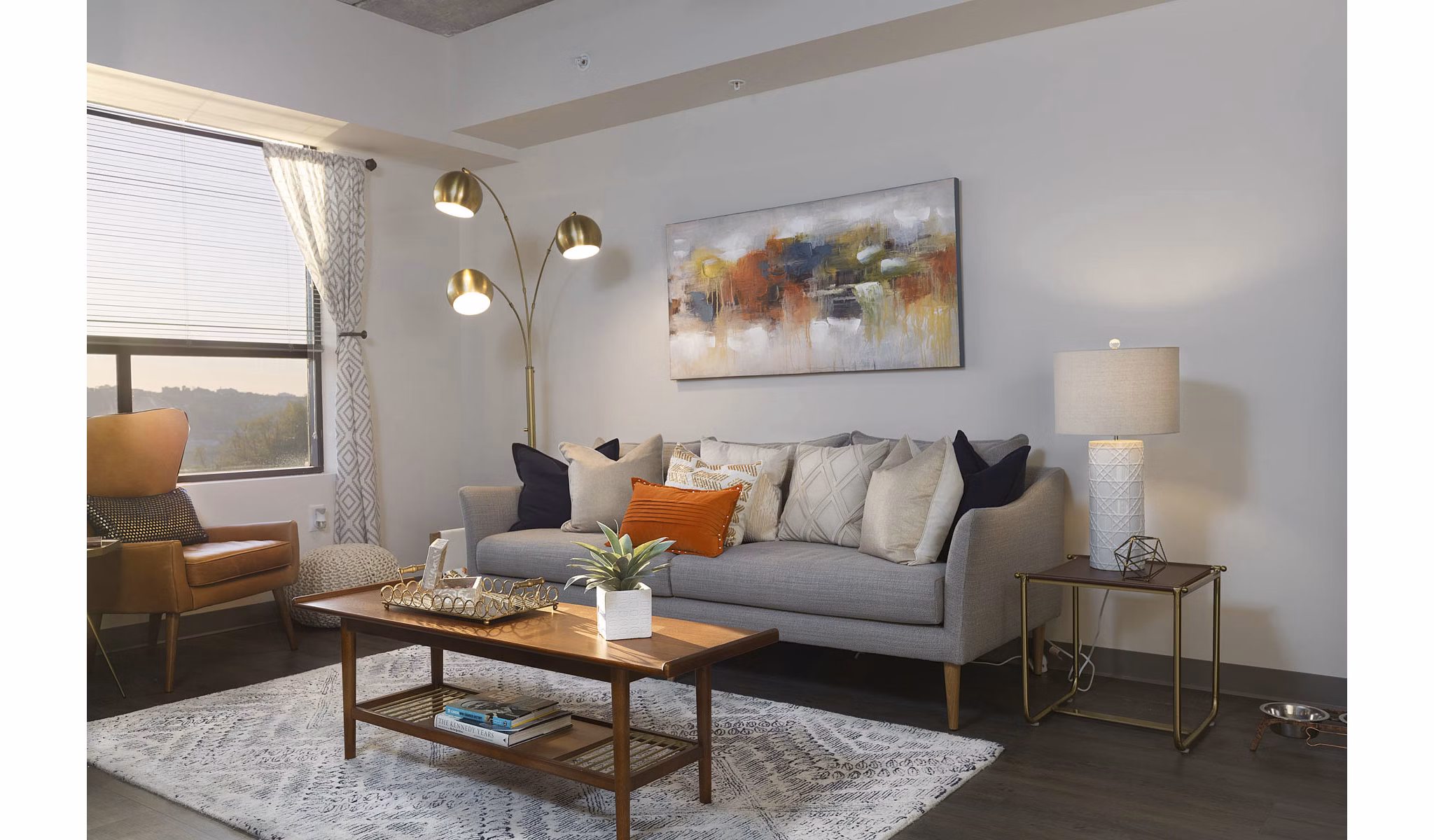 living room at SkyVue Apartments