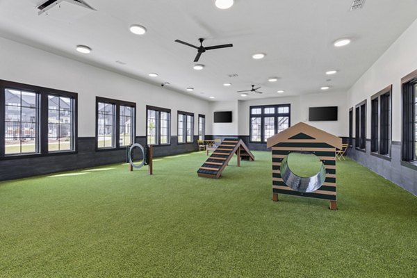 Modern recreational area with gaming tables at The Gabriel Apartments for luxury living