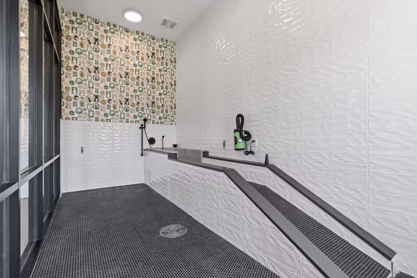 Recreational area featuring modern seating and gaming tables at The Gabriel Apartments