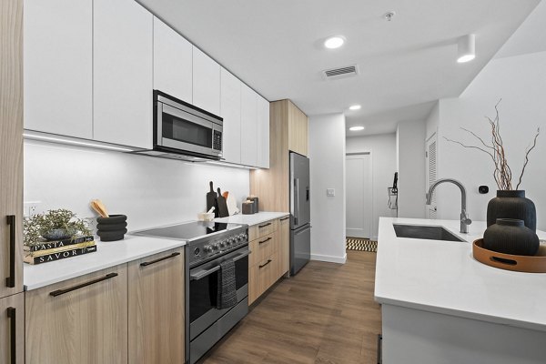kitchen at Aster & Links Apartments