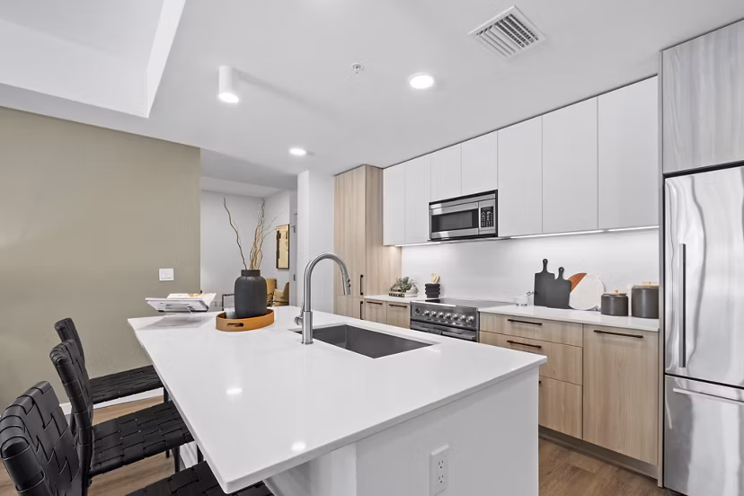 kitchen at Aster & Links Apartments
