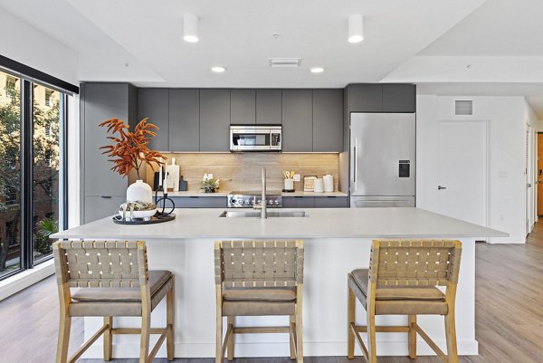kitchen at Aster & Links Apartments