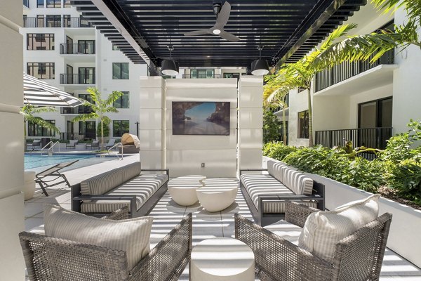 grill area at Aster & Links Apartments
