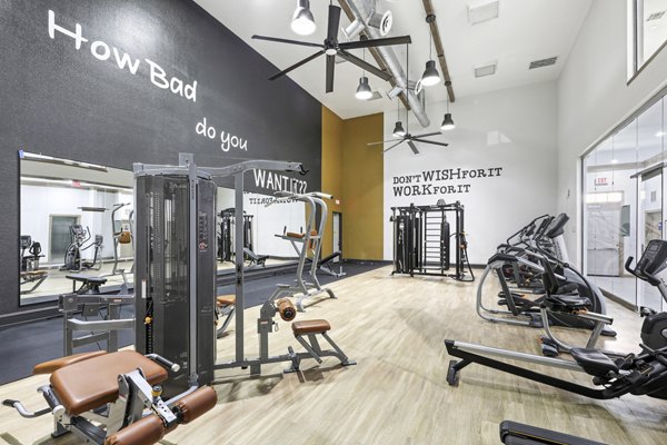 fitness center at Enclave at La Frontera Apartments