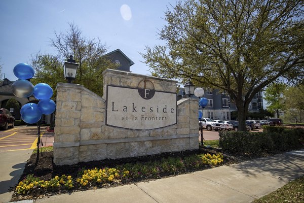 signage at Lakeside at La Frontera Apartments