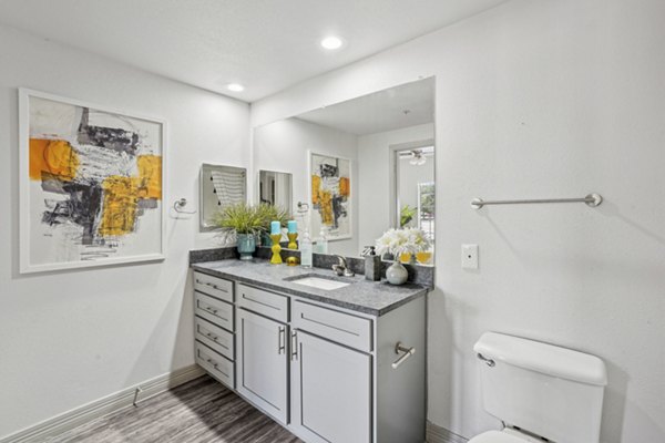 bathroom at Lakeside at La Frontera Apartments