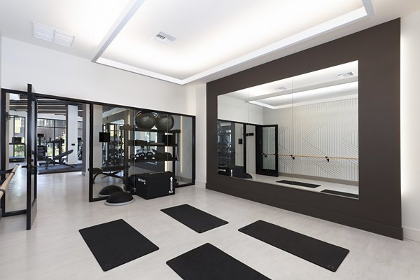 fitness center at Lume Apartments 