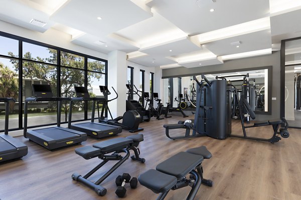 fitness center at Lume Apartments 