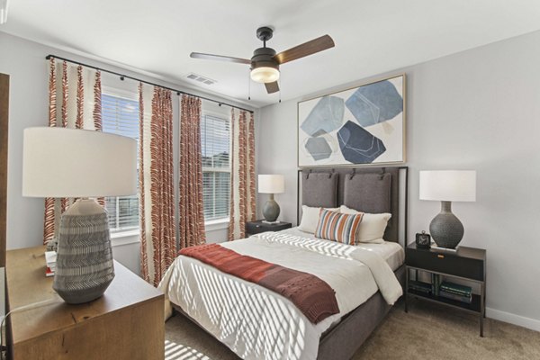 bedroom at Series at Riverview Landing Apartments