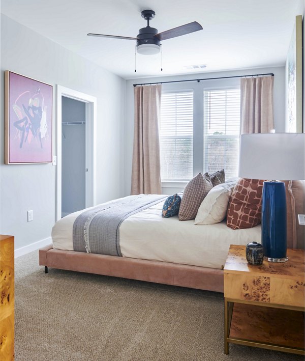 bedroom at Series at Riverview Landing Apartments