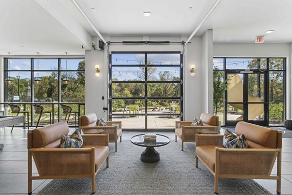 clubhouse/lobby at Series at Riverview Landing Apartments