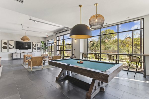 game room at Series at Riverview Landing Apartments