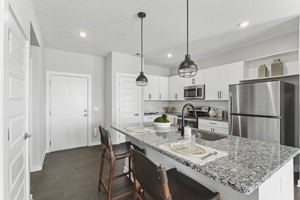 kitchen at Series at Riverview Landing Apartments