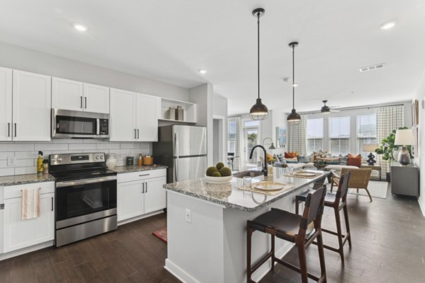 kitchen at Series at Riverview Landing Apartments