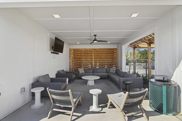 patio at Series at Riverview Landing Apartments