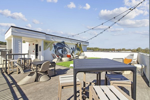 patio at Series at Riverview Landing Apartments