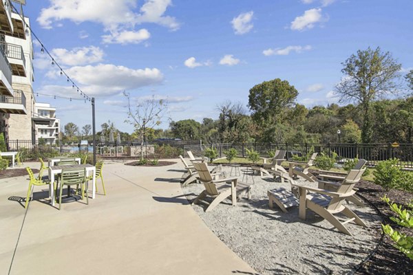 patio at Series at Riverview Landing Apartments