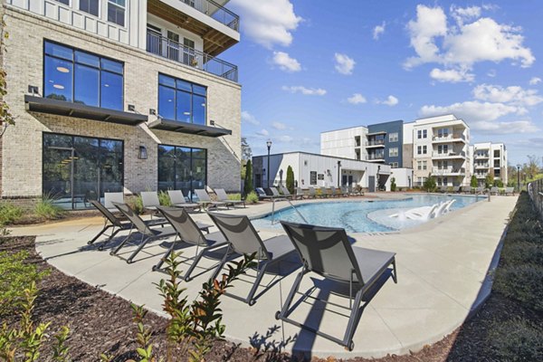 pool at Series at Riverview Landing Apartments
