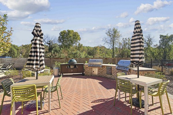 grill area at Series at Riverview Landing Apartments