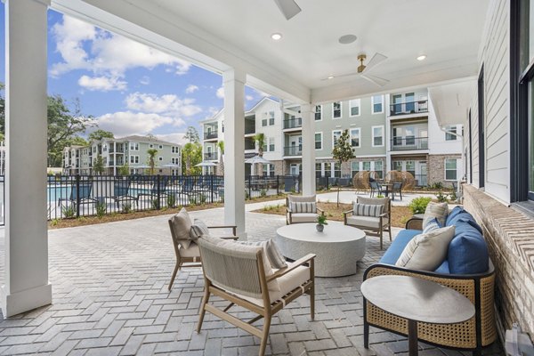 Elegant clubhouse with spacious seating and modern decor at 4000 Margaret Apartments