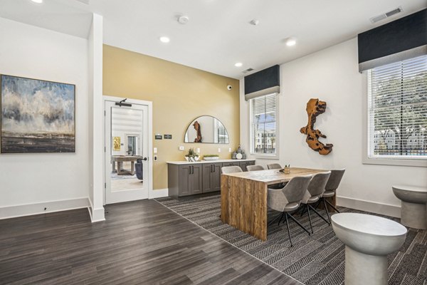 Elegant clubhouse with modern design at 4000 Margaret Apartments