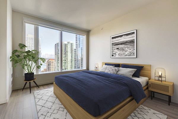 bedroom at Solaire Apartments