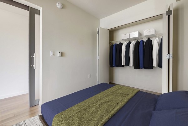 bedroom at Solaire Apartments