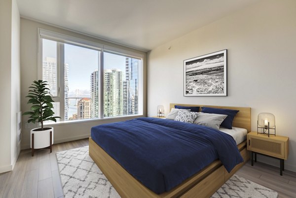 bedroom at Solaire Apartments
