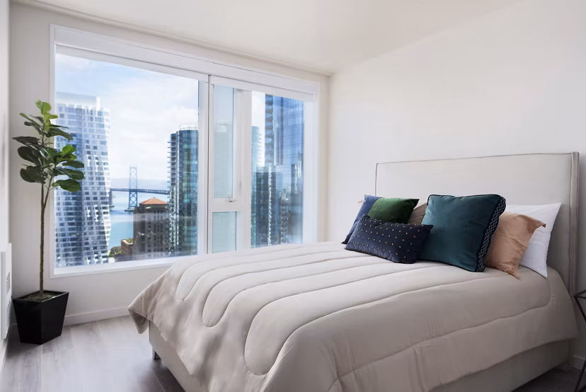 bedroom at Solaire Apartments