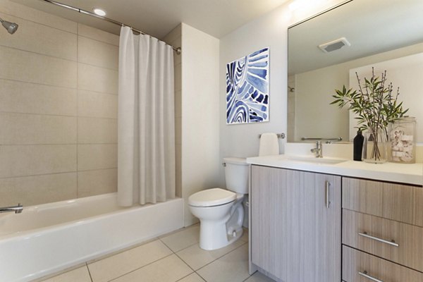 bathroom at Solaire Apartments