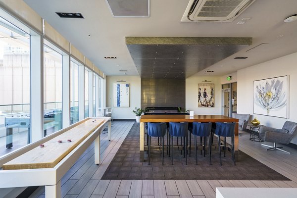 game room at Solaire Apartments