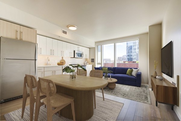 dining area at Solaire Apartments