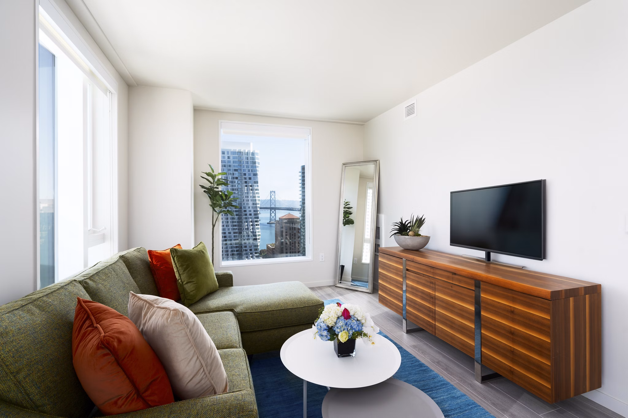 living room at Solaire Apartments